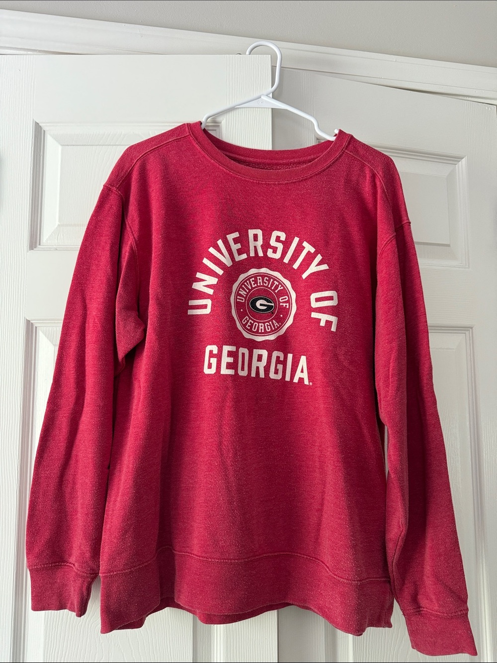 League University of Georgia Red Crewneck Sweatshirt